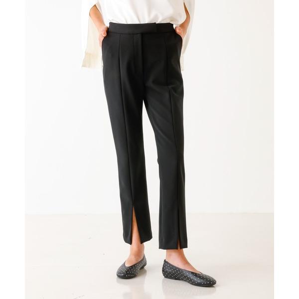 パンツ ストレッチスリット細身パンツ レディース