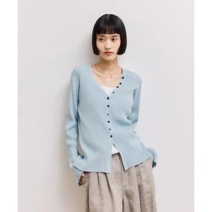 カーディガン 「WEB限定」2WAYリブカーディガン レディース