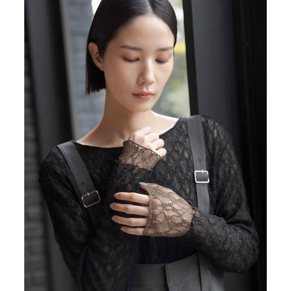 tシャツ 「オフィスライン」レース2WAYプルオーバー　647856 レディース