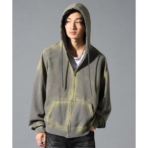 パーカー LAND MUSEUM／タイダイフードジップ メンズ レディース