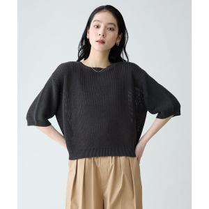 サマーニット ニット セーター ラミータッチニットT レディース