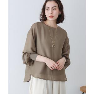 tシャツ メッシュシアーレイヤードプルオーバー レディース