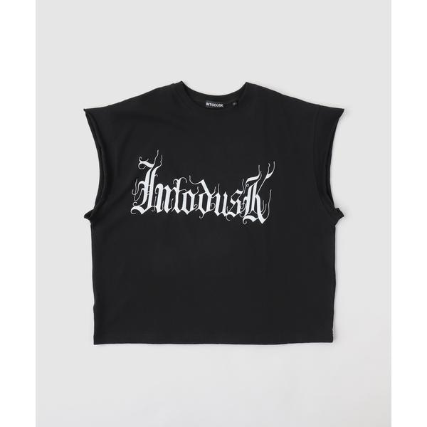 tシャツ INTODUSK / イントゥダスク CUT OFF LOGO TEE メンズ