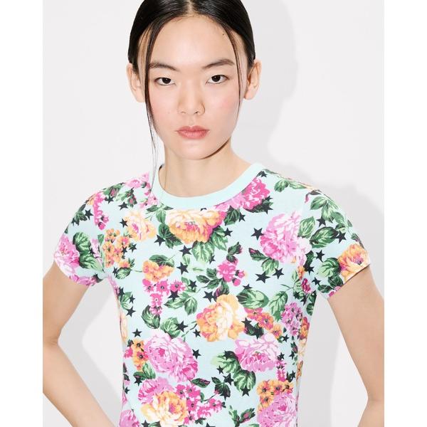 tシャツ 半袖 'KENZO Floral' Tシャツ イン コットン レディース