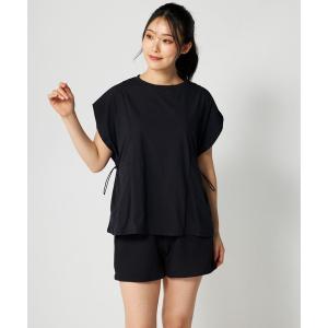 水着 体型カバー Op/オーシャンパシフィック　ドロストＴシャツ付き４点セット レディース