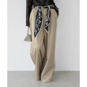 ワイドパンツ パンツ タックワイドパンツ chw26s146 レディース メンズ