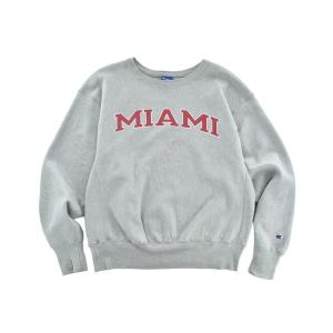トレーナー スウェット 「USED」Y2K Champion “MIAMI” リバースウィーブ スウェット メンズ レディース