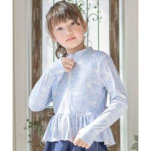 uvカット ラッシュガード フリルラッシュガード キッズ 子供 女の子