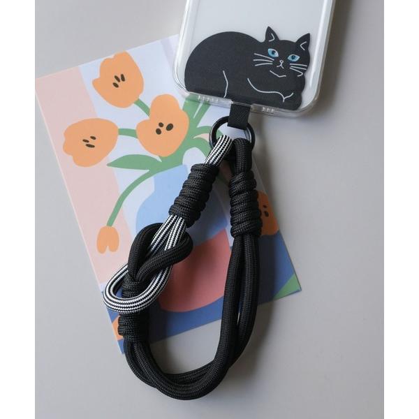 「 ammy. / エイミードット 」 ねこ モチーフ スマホハンドストラップ / スマホアクセサリ...