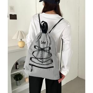 デイバック リュック Lee/ドローコード ナップサック/A4対応/軽量/バックパック/ユニセックス レディース