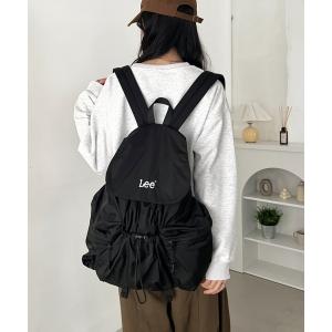 デイバック リュック Lee/フラップドローコードリュック/約17L/PC収納/A4対応/軽量/バックパック/ユニセックス レディース メンズ