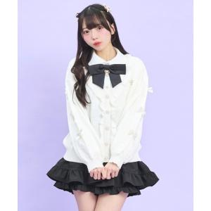 カーディガン フリル付ハイゲージニットカーディガン レディース