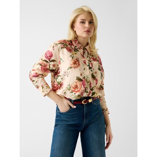 ブラウス シャツ CADIE Oversized Linen Top レディース