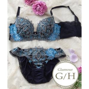ブラジャー ショーツセット 「ブラジャー×LLショーツ」　G75限定「しっかり美胸ブラ」すっきりブラが脇高仕様に！デザイン豊富！ワイヤーブラだからこそ…