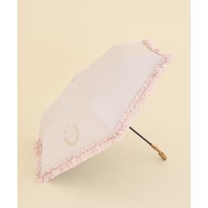 折りたたみ傘 遮光＆UV CUT フリル折りたたみ傘 レディース