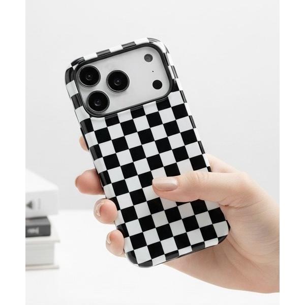 スマホケース Checker iPhone 16 17 Pro ProMax Case / アイフォ...