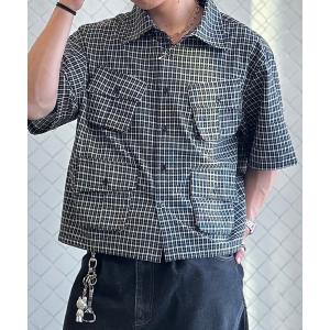 B.R.U シャツ サマーツイード チェックシャツ メンズ レディース