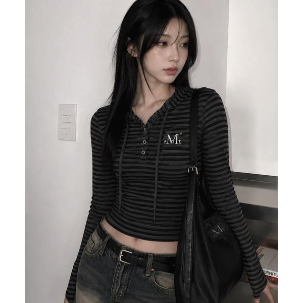 tシャツ A'GEM/9 × .kom 「MUCENT/ムセント」 ASTON STRIPE SLI...