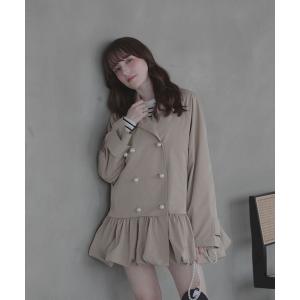 トレンチコート コート BALLON × PEARL TRENCH COAT レディース