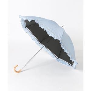 傘 「 JILL STUART（ジル スチュアート）」ラメドットカットジャカードフリル晴雨兼用パラソル(長傘) レディース