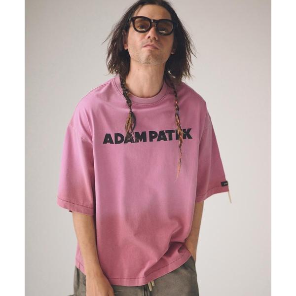 tシャツ ADAMPATEK/basic logo aging T/ベーシックロゴエイジング加工Tシ...