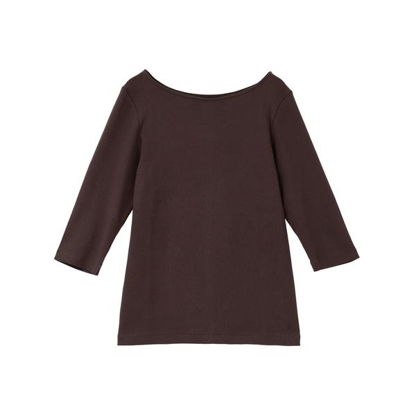 tシャツ 「定番」フライス5分袖ボートTシャツ レディース