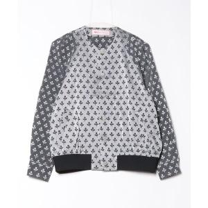 「mintdesigns」 ノーカラージャケット - グレー レディース