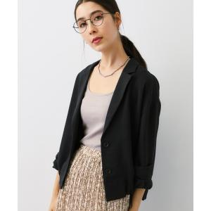 「saloon」 テーラードジャケット FREE チャコールグレー レディース