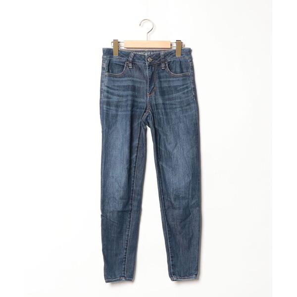 「American Eagle」 スキニーデニムパンツ 0 ブルー レディース
