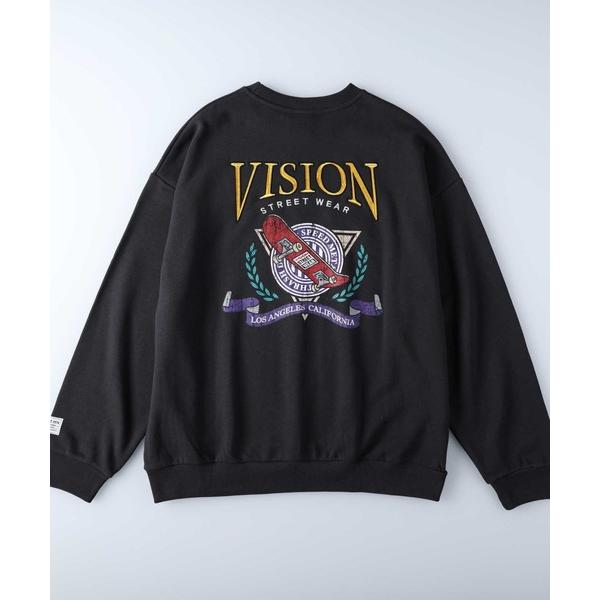 「VISION STREET WEAR」 スウェットカットソー M グレー メンズ