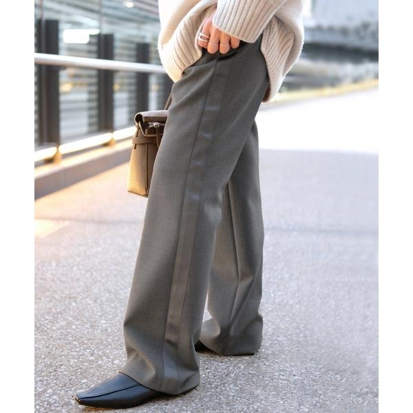 「AP STUDIO」 スラックス 38 チャコールグレー レディース