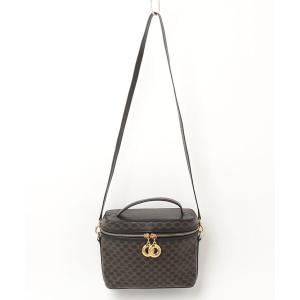 「CELINE」 マカダム バニティ 2WAYバッグ - ブラック レディース