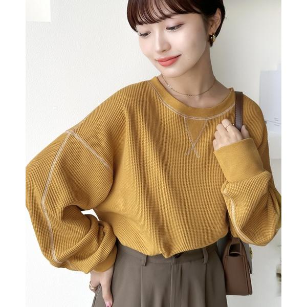 「Java」 長袖カットソー X-LARGE イエロー レディース