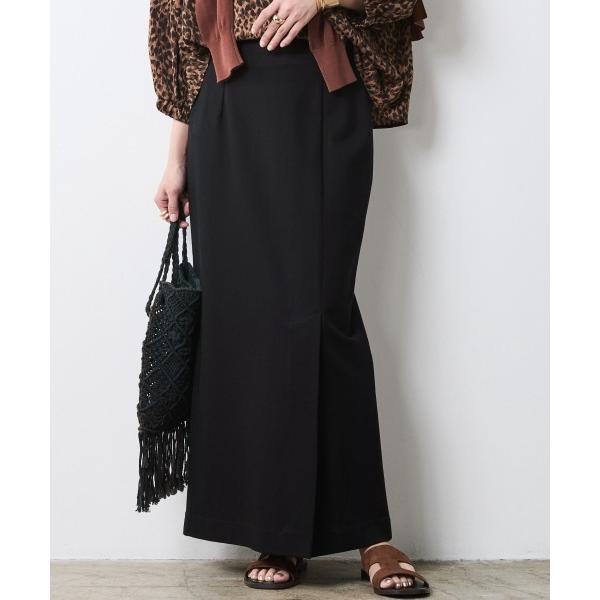「CHIC STYLE」 ロングスカート M ブラック レディース