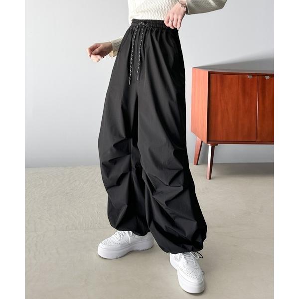 「Java」 イージーパンツ MEDIUM ブラック レディース