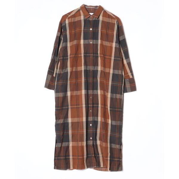 「URBAN RESEARCH DOORS」 シャツワンピース ONE ブラウン レディース