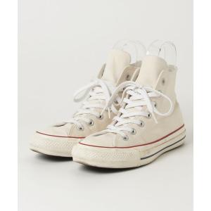 「CONVERSE」 ハイカットスニーカー 24cm ベージュ レディース