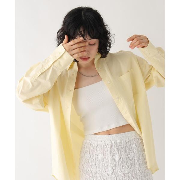 ブラウス シャツ 「WEB限定」メンズライクオーバーカラーシャツ レディース メンズ