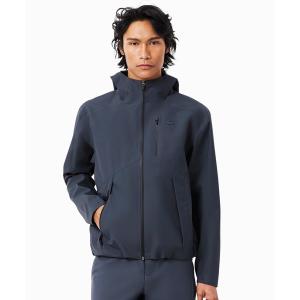 ラコステ マウンテンパーカー ウインドブレーカー 撥水 防風 透湿 3レイヤー 止水ジップ 軽量フーデッドジャケット メンズ レディース