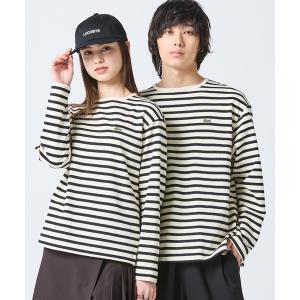 ラコステ tシャツ スクエアネックボーダー長袖Tシャツ メンズ レディース