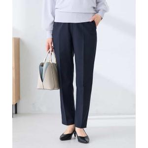 パンツ 「洗える/UVカット」リネンライクストレッチテーパードパンツ レディース