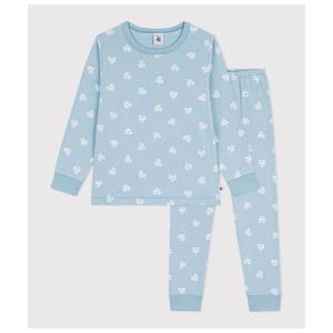 新品プチバトーPETIT BATEAU ハートパジャマ　10ans ２枚 PETIT BATEAU（プチバトー） パジャマ 綿100% ハートプリント長袖
