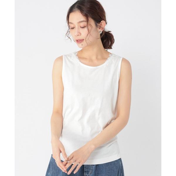 タンクトップ ノースリーブ 2WAYレースタンクトップ「プラスサイズあり」 レディース