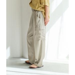 カーゴパンツ 「柔らかくさらっとした生地感」テンセルカーゴパンツ レディース