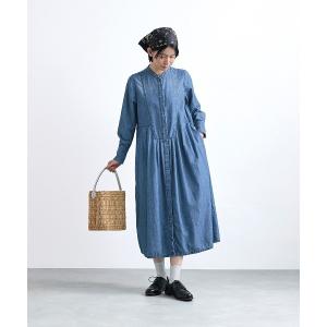 ワンピース サニークラウズ　ブザムが長いデニムワンピース「レディース」