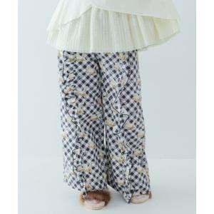 パンツ fiying catフリルワイドパンツ  laides レディース