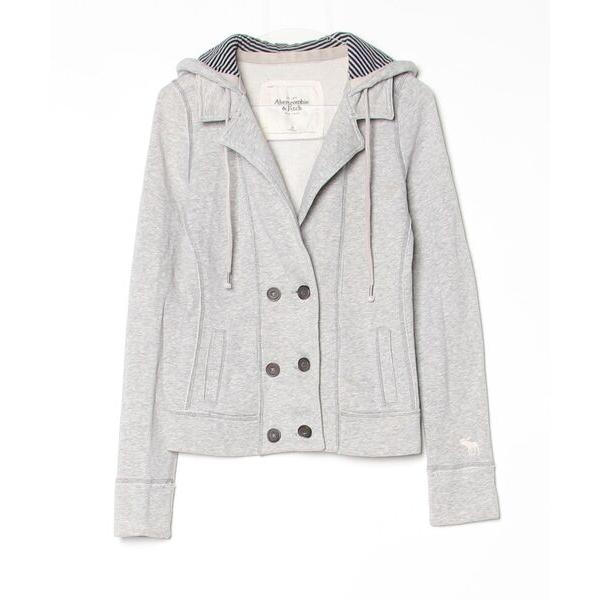 「Abercrombie&amp;Fitch」 ジャケット M グレー レディース