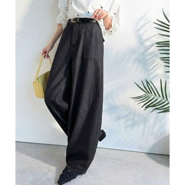 「Java」 デニムパンツ X-LARGE ブラック レディース