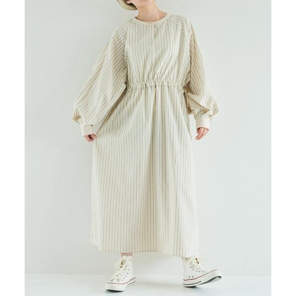 「Crisp」 長袖ワンピース FREE グリーン レディース