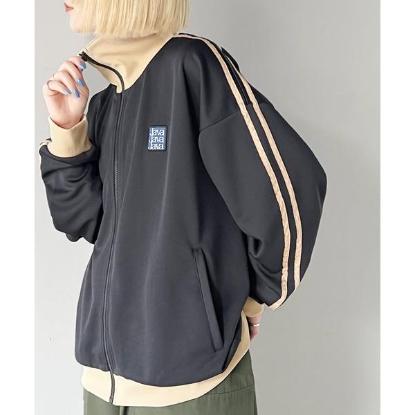 「Java」 ジャージブルゾン MEDIUM ブラック レディース